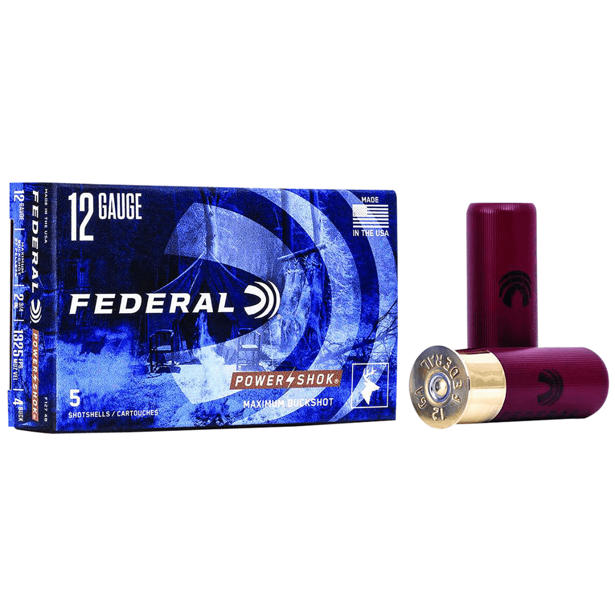 Federal Power-Shok Magnum 12Gauge Ammunition - F1274B Federal Power-Shok Magnum 12Gauge Ammunition - F1274B