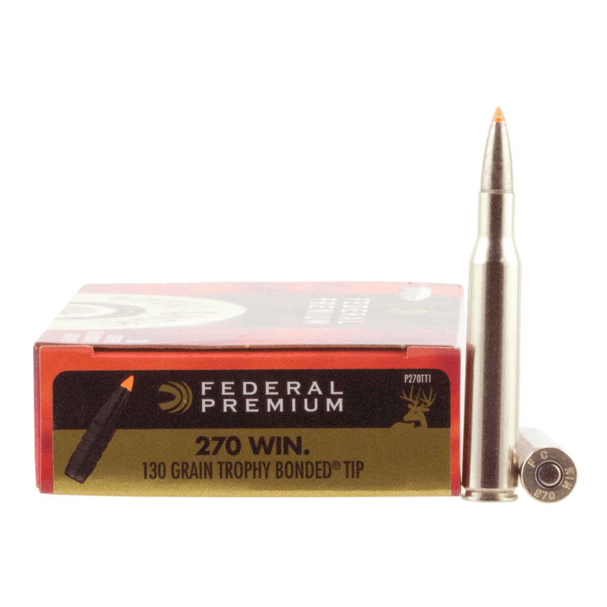 Federal Premium 270Win 130gr Trophy Bonded Tip Rifle Ammunition - P270TT1 Federal Premium 270Win 130gr Trophy Bonded Tip Rifle Ammunition - P270TT1