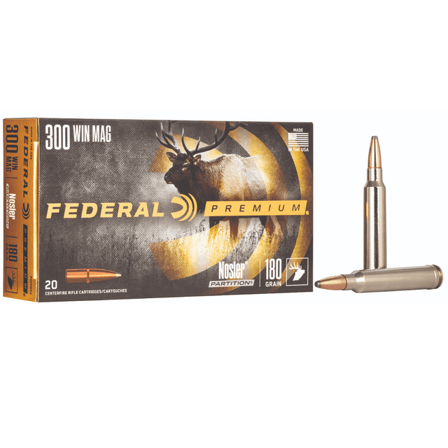 Federal Premium 300WinMag 180gr Nosler Partition Rifle Ammunition - P300WD2 Federal Premium 300WinMag 180gr Nosler Partition Rifle Ammunition - P300WD2