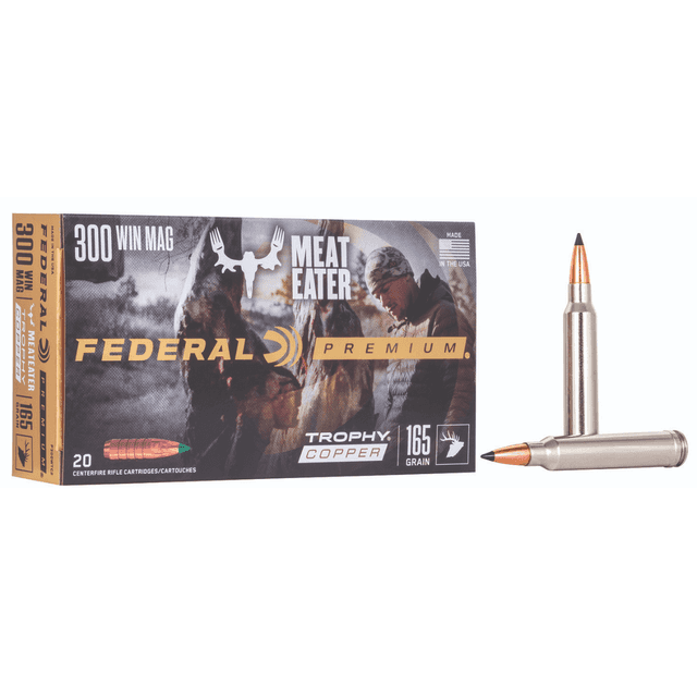 Federal Premium 300WinMag 165gr Trophy Copper Rifle Ammunition - P300WTC2 Federal Premium 300WinMag 165gr Trophy Copper Rifle Ammunition - P300WTC2