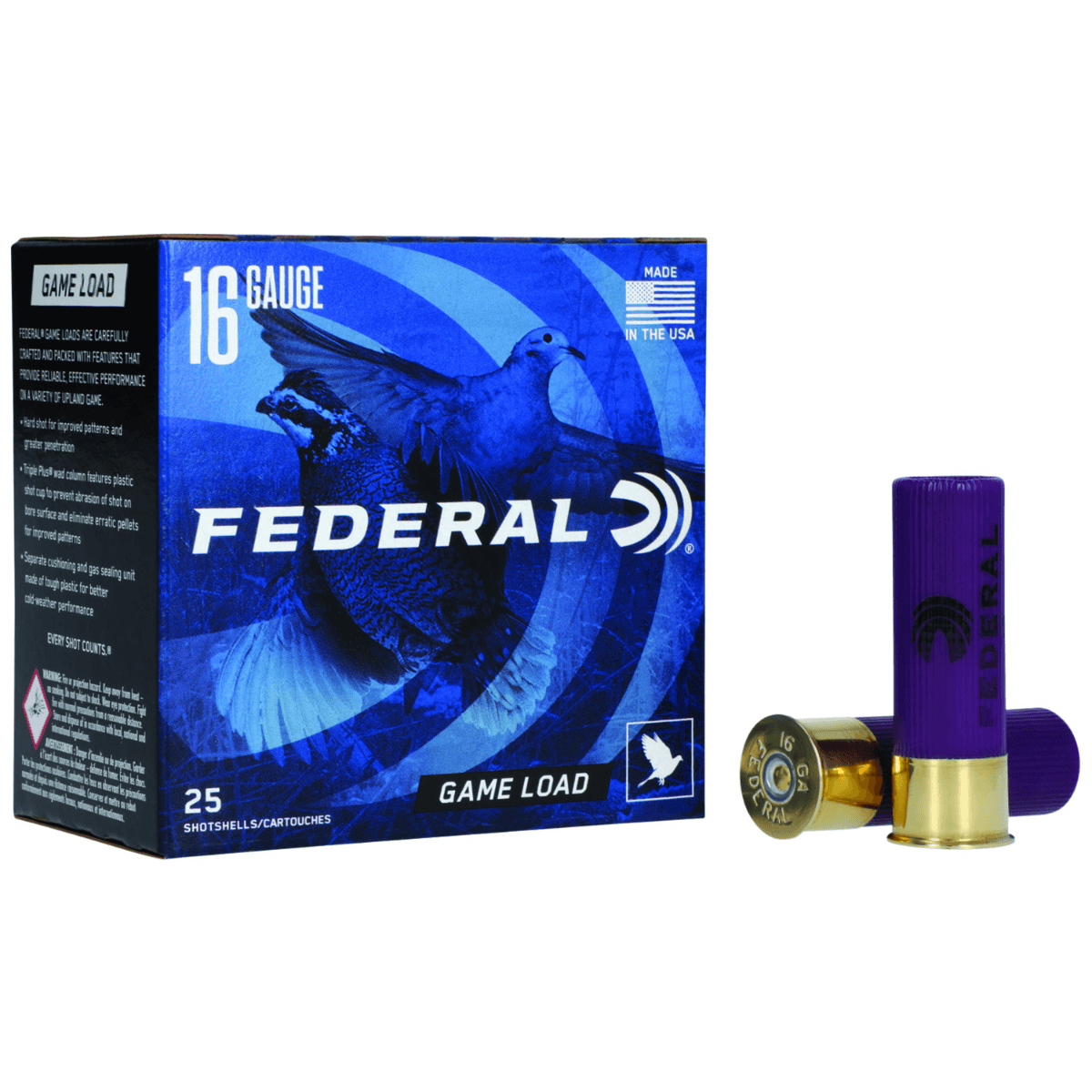 Federal Game-Shok Upland 16Gauge Ammunition - H16075 Federal Game-Shok Upland 16Gauge Ammunition - H16075