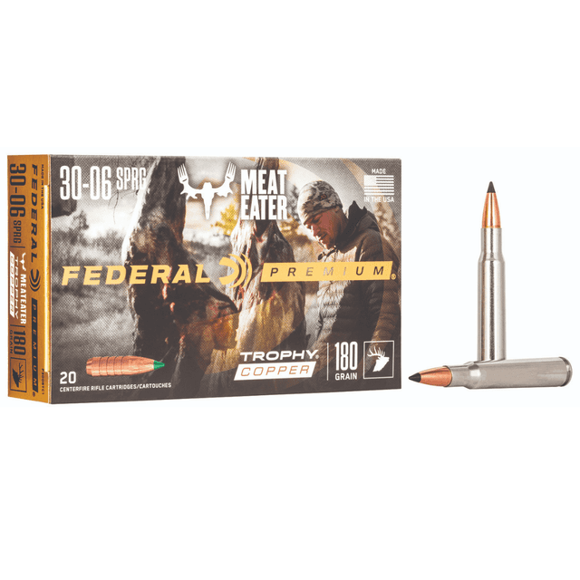 Federal Premium 30-06 Springfield 180gr Trophy Copper Rifle Ammunition - P3006TC1 Federal Premium 30-06 Springfield 180gr Trophy Copper Rifle Ammunition - P3006TC1