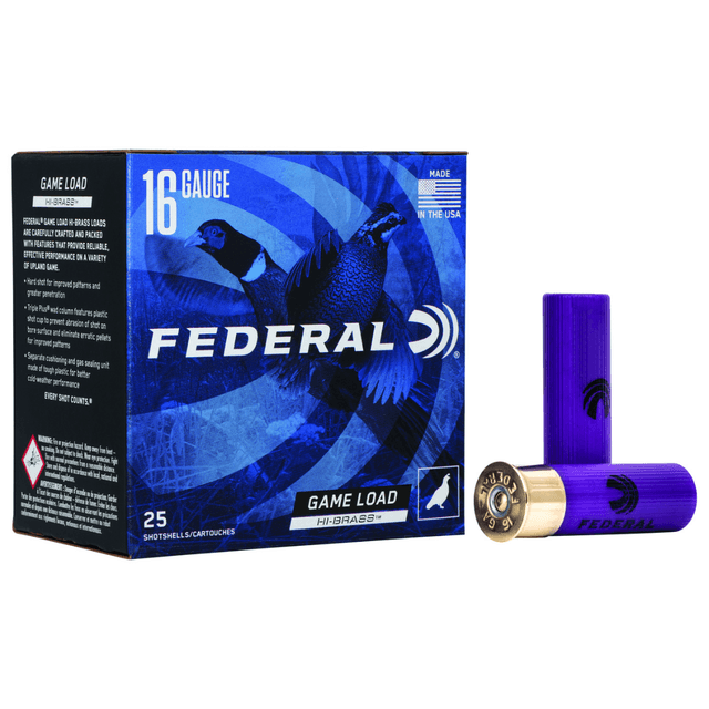 Federal Game-Shok High Brass 16Gauge Ammunition - H16375 Federal Game-Shok High Brass 16Gauge Ammunition - H16375