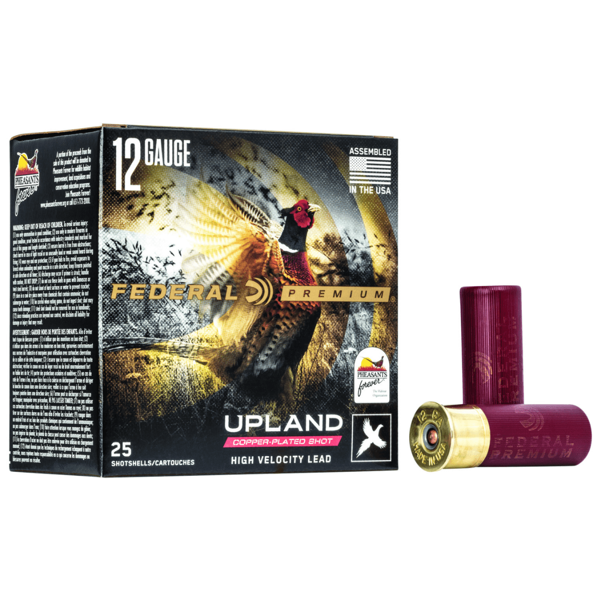 Federal Premium Wing-Shok Pheasant Forever High Velocity 12 Gauge Ammunition Federal Premium Wing-Shok Pheasant Forever High Velocity 12 Gauge Ammunition