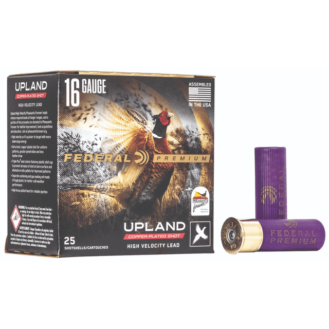 Federal Premium Pheasant Forever High Velocity 16 Gauge - 2.75" 1 1/8 oz 4 Shot - PF1634 Federal Premium Pheasant Forever High Velocity 16 Gauge - 2.75" 1 1/8 oz 4 Shot - PF1634