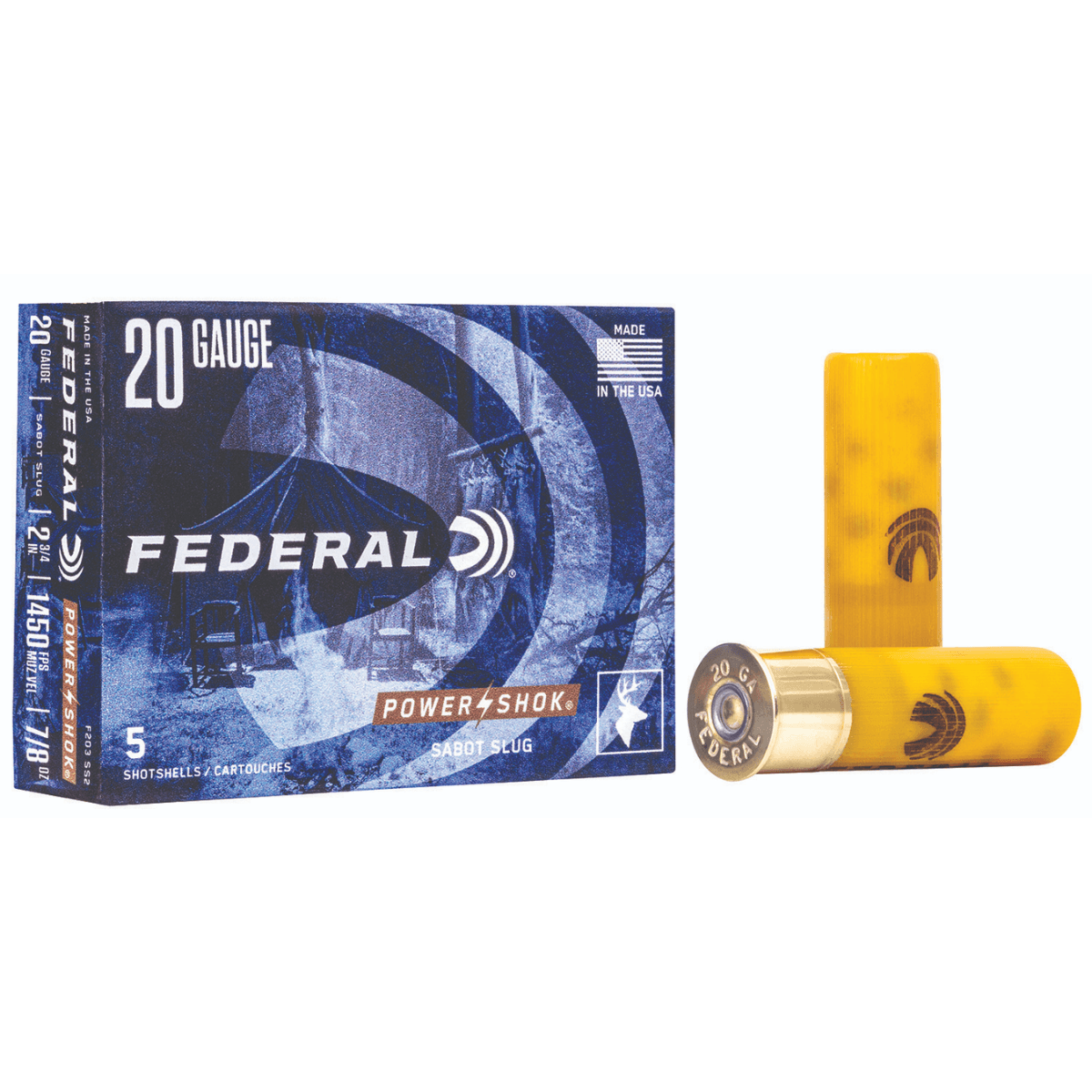 Federal Power-Shok Shotshell 20 Gauge - F203SS2 Federal Power-Shok Shotshell 20 Gauge - F203SS2
