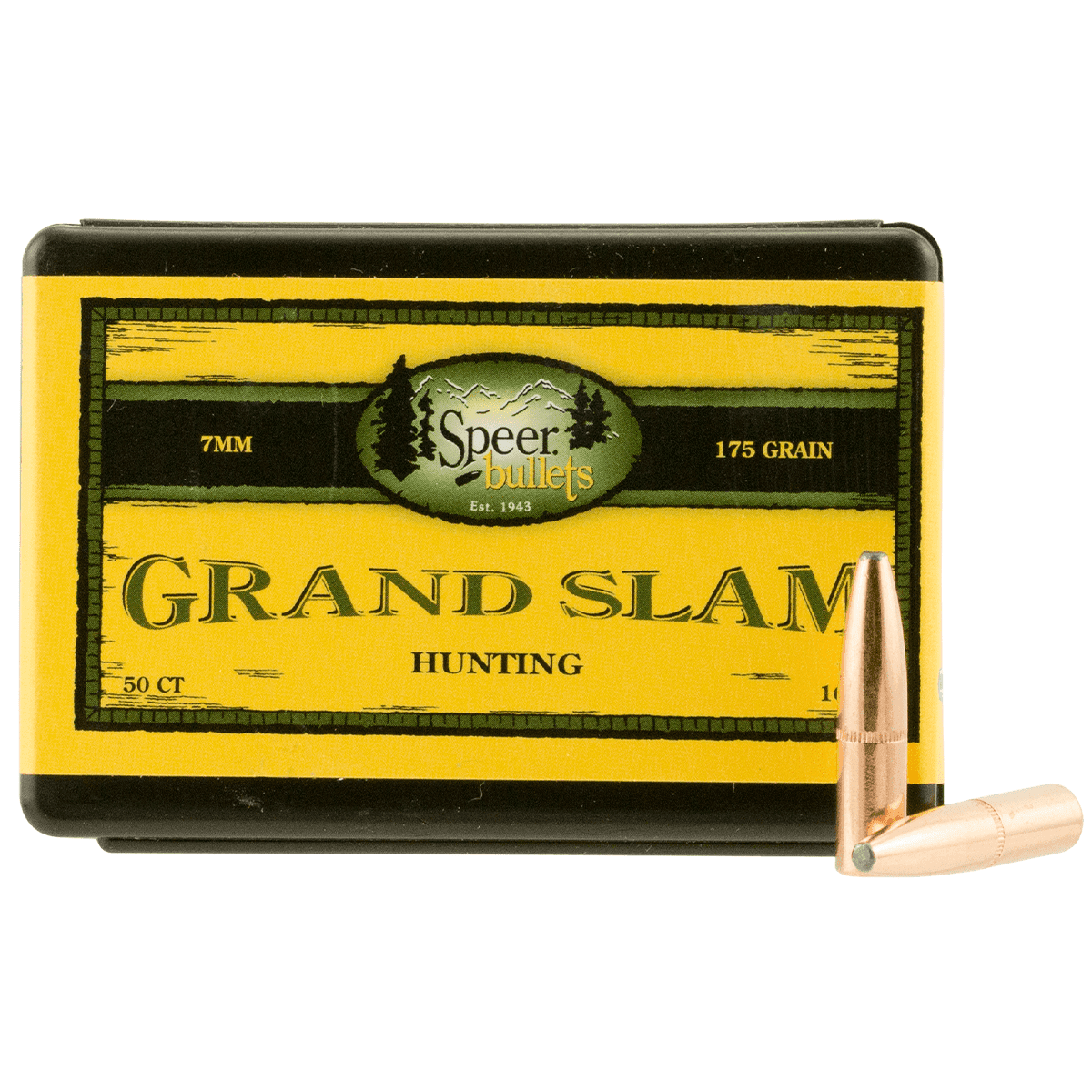 Speer 1643 Grand Slam 7mm .284 175 gr Soft Point 50 Per Box Speer 1643 Grand Slam 7mm .284 175 gr Soft Point 50 Per Box