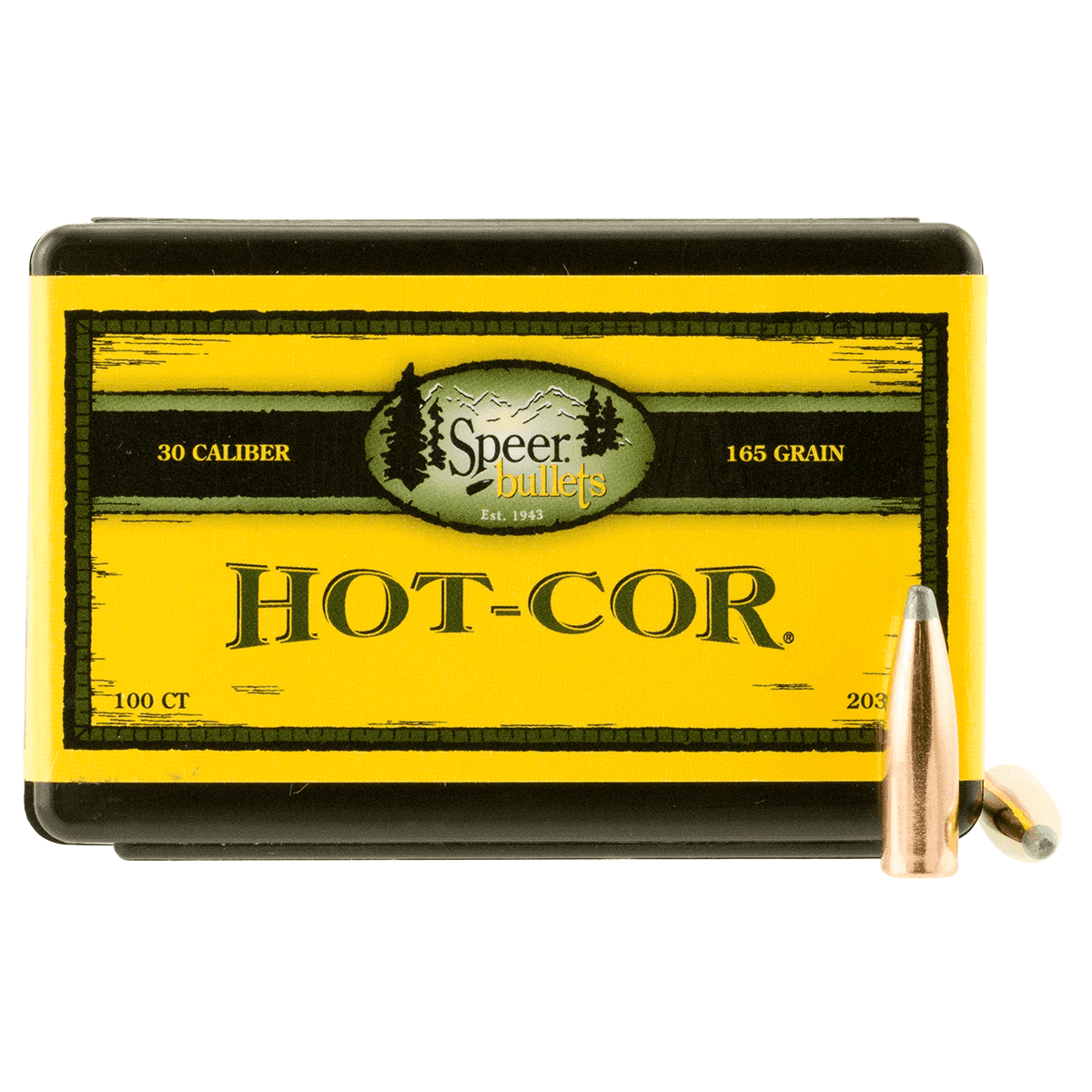 Speer Bullets 2035 Rifle Hunting Hot-Cor .308 165 gr Spitzer Soft Point Speer Bullets 2035 Rifle Hunting Hot-Cor .308 165 gr Spitzer Soft Point