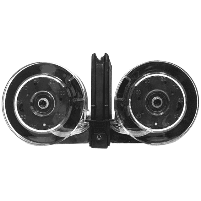 Kci AR-15 100rd Drum Magazine, 5.56x45mm NATO - KCIMZ001 Kci AR-15 100rd Drum Magazine, 5.56x45mm NATO - KCIMZ001