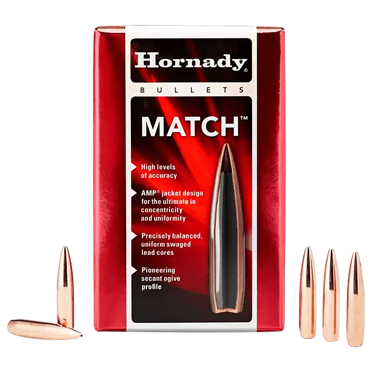 Hornady 2458 Match 6mm .243 105 gr Hollow Point Boat Tail Match 100 Per Box Hornady 2458 Match 6mm .243 105 gr Hollow Point Boat Tail Match 100 Per Box