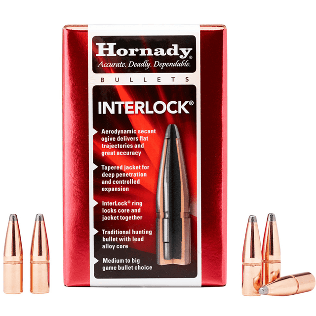 Hornady 3060 InterLock 30 Cal .308 170 gr Flat Point 100 Per Box Hornady 3060 InterLock 30 Cal .308 170 gr Flat Point 100 Per Box