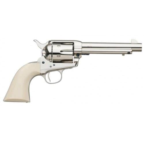 A. Uberti 1873 Cattleman Cody NM Nickel, Ivory Style Grip .45 Colt Single Action Revolver 4 3/4" Barrel 2 A. Uberti 1873 Cattleman Cody NM Nickel, Ivory Style Grip .45 Colt Single Action Revolver 4 3/4" Barrel 2