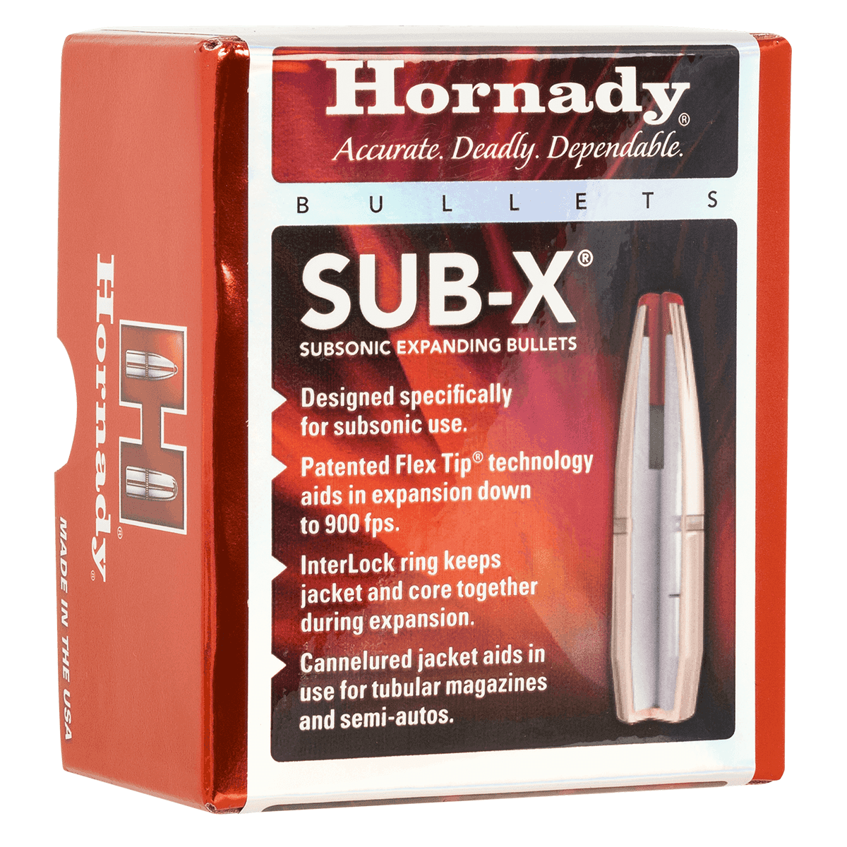 Hornady 3148 Sub-X 7.62x39mm 255 gr 100 Per Box Hornady 3148 Sub-X 7.62x39mm 255 gr 100 Per Box