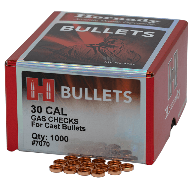 Hornady 7070 Crimp-On Gas Checks 30 Cal Cast Bullets Hornady 7070 Crimp-On Gas Checks 30 Cal Cast Bullets