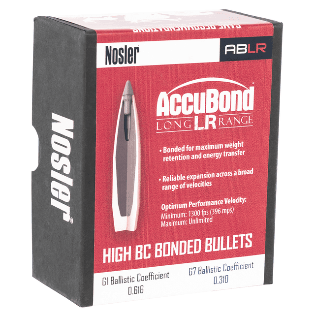 Nosler 58456 AccuBond Long Range 30 Cal .308 190 gr Spitzer Point/ 100 Per Box Nosler 58456 AccuBond Long Range 30 Cal .308 190 gr Spitzer Point/ 100 Per Box
