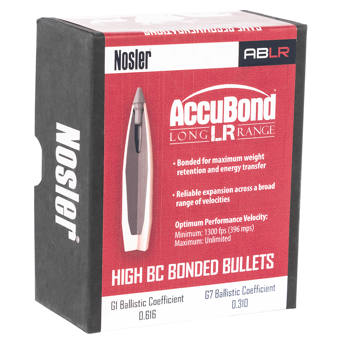 Nosler 58518 AccuBond Long Range 338 Cal .338 300 gr Spitzer Point/ 100 Per Box Nosler 58518 AccuBond Long Range 338 Cal .338 300 gr Spitzer Point/ 100 Per Box