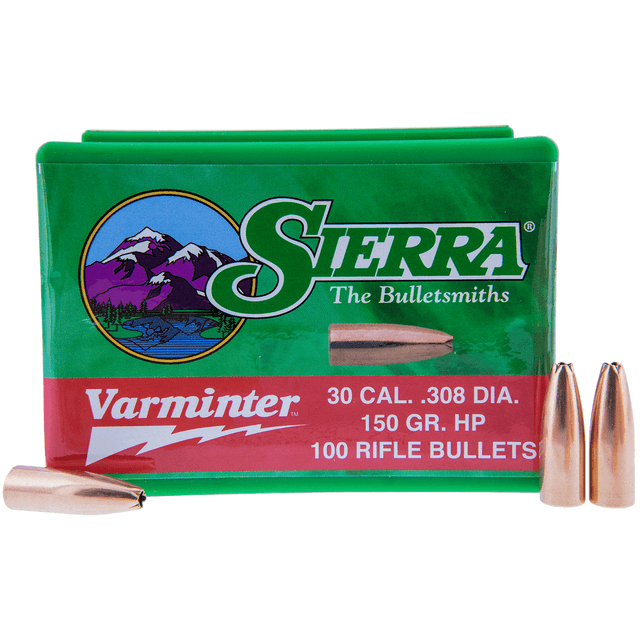 Sierra 2136 Varminter 308 Win 150 gr Hollow Point/ 100 Per Box Sierra 2136 Varminter 308 Win 150 gr Hollow Point/ 100 Per Box