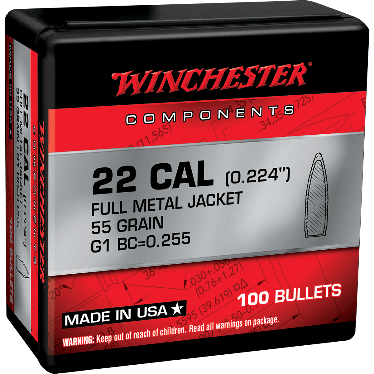 Winchester Ammo WB223SP55X Centerfire Rifle 223 Rem .224 55 gr Pointed Soft Point 100 Per Box/ 10 Case Winchester Ammo WB223SP55X Centerfire Rifle 223 Rem .224 55 gr Pointed Soft Point 100 Per Box/ 10 Case