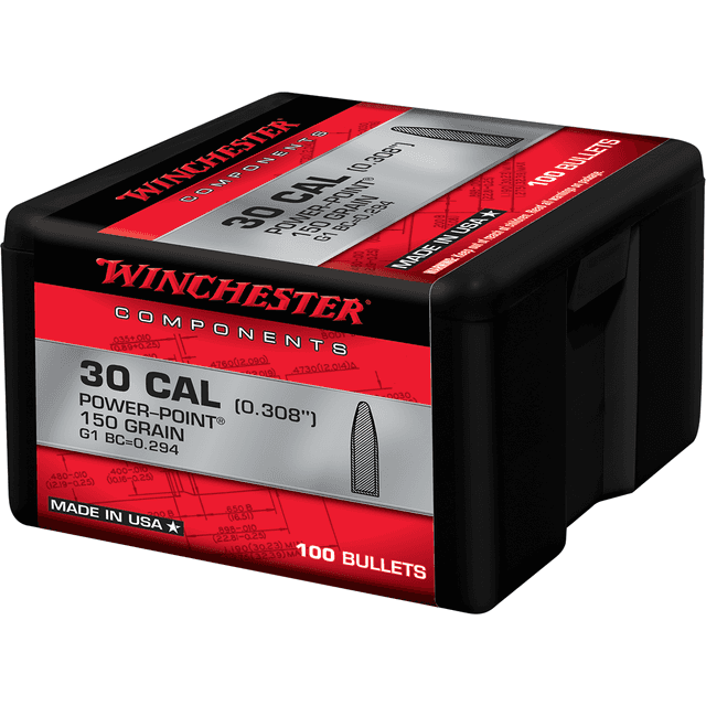 Winchester Ammo WB30PP150X Centerfire Rifle 30 Cal .308 150 gr Power Point 100 Per Box Winchester Ammo WB30PP150X Centerfire Rifle 30 Cal .308 150 gr Power Point 100 Per Box
