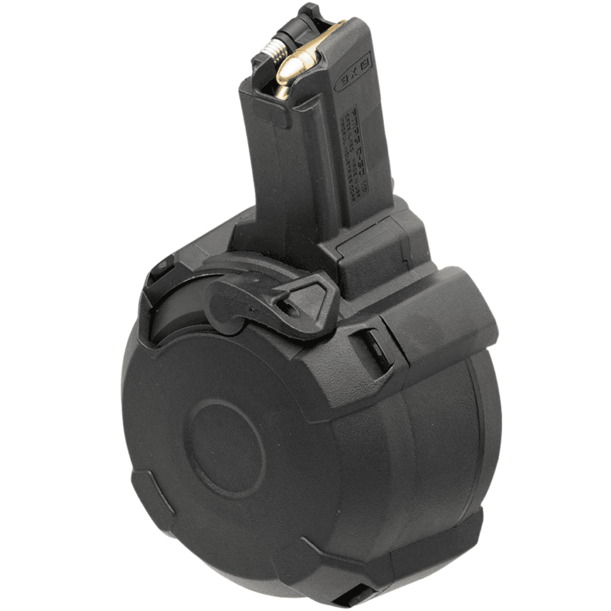 Magpul PMAG 50rd Drum Magazine, 9mm Luger - MAG1181BLK Magpul PMAG 50rd Drum Magazine, 9mm Luger - MAG1181BLK