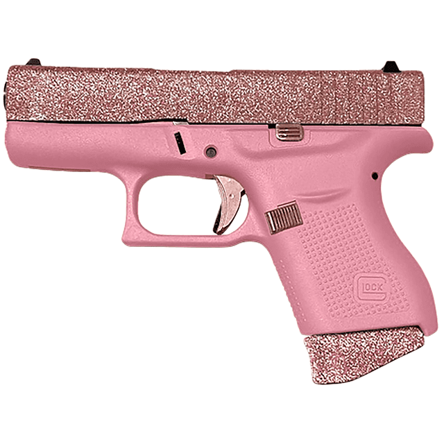 Glock G43X MOS Sub-Compact Frame Pink Cerakote 9mm CCW Handgun Glock G43X MOS Sub-Compact Frame Pink Cerakote 9mm CCW Handgun