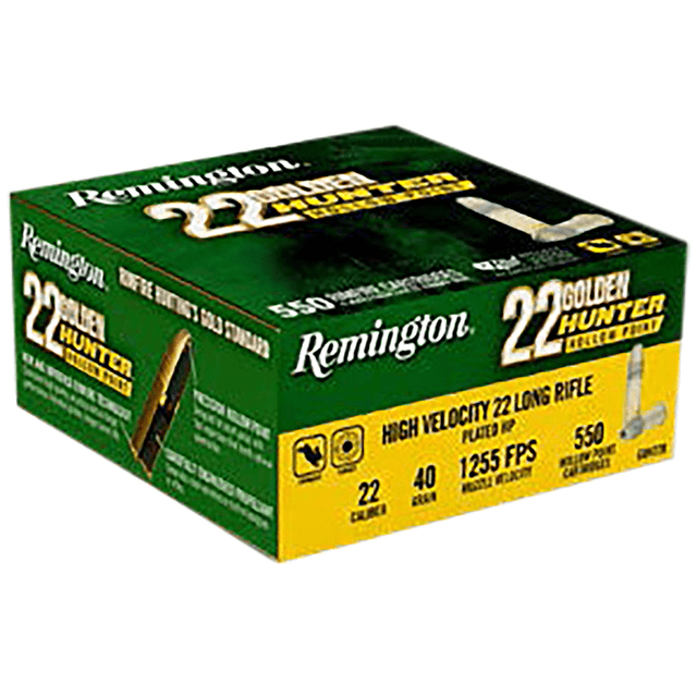 Remington Ammunition .22 LR 40 grain 550 per box Jacketed Hollow Point- 162297 Remington Ammunition .22 LR 40 grain 550 per box Jacketed Hollow Point- 162297