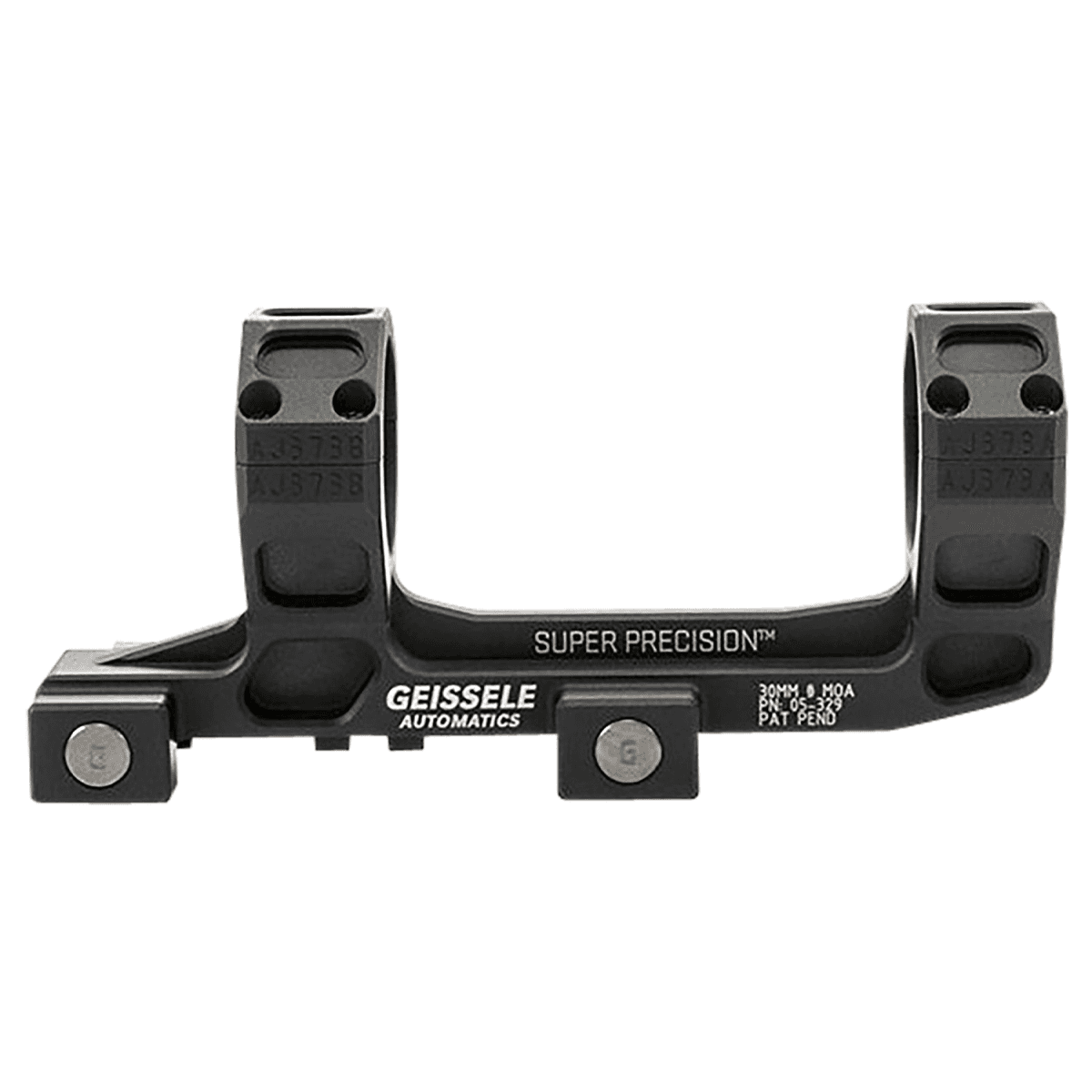 Geissele Automatics Super Precision Scope Mount and Ring Combo in Black Anodized- 153537 Geissele Automatics Super Precision Scope Mount and Ring Combo in Black Anodized- 153537