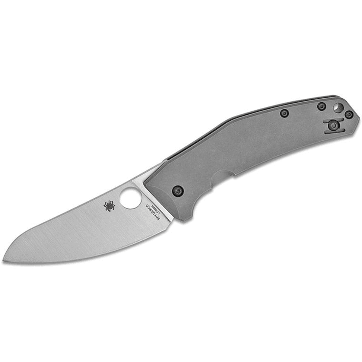 Spyderco C211TIP SpydieChef Salt 3.32" Folding Plain LC200N Blade Satin Titanium Handle Includes Pocket Clip Spyderco C211TIP SpydieChef Salt 3.32" Folding Plain LC200N Blade Satin Titanium Handle Includes Pocket Clip