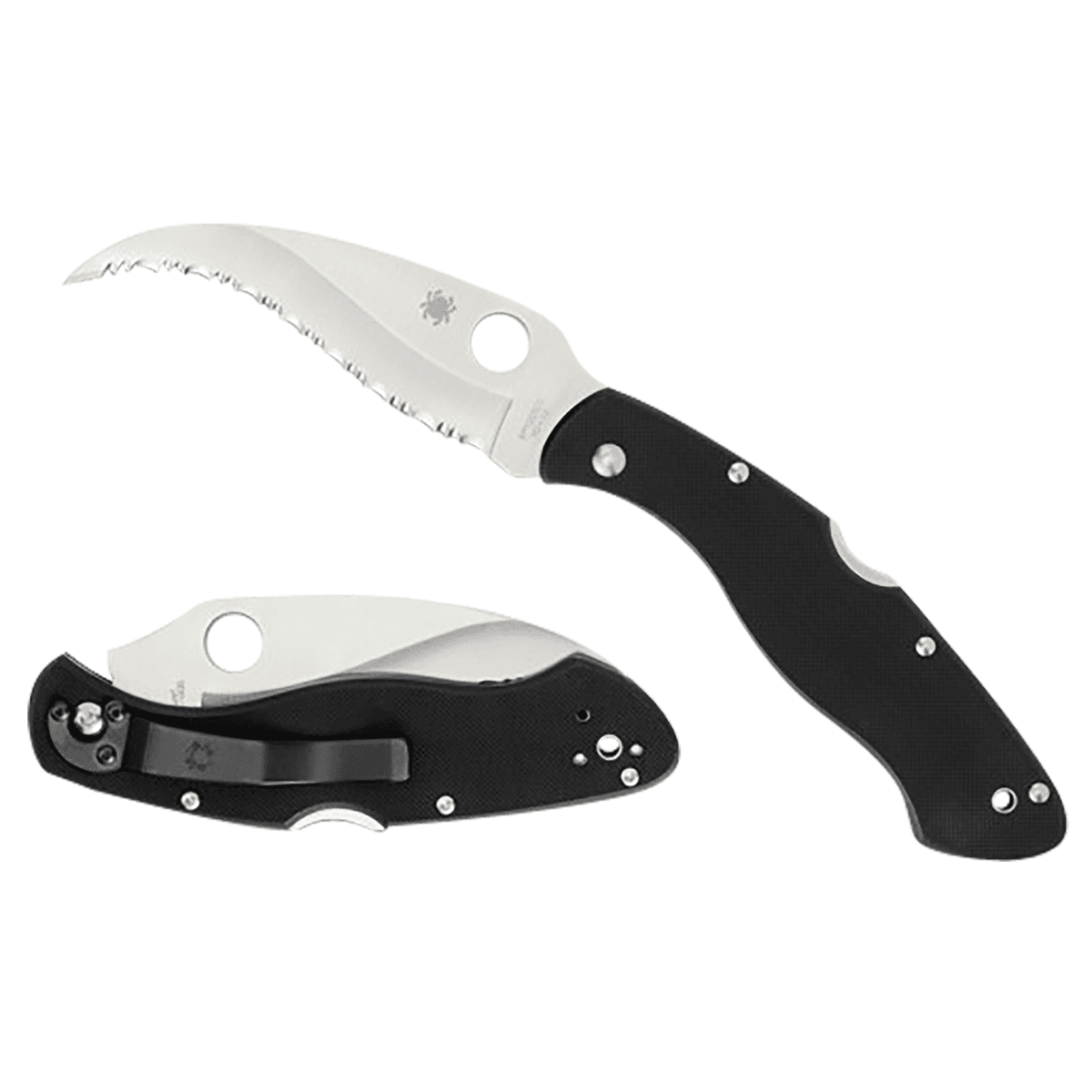 Spyderco C12GS Civilian CLIPIT 4.09" Folding Serrated Satin VG-10 Knife Spyderco C12GS Civilian CLIPIT 4.09" Folding Serrated Satin VG-10 Knife