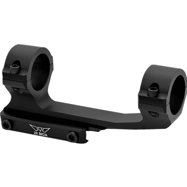 Warne MSR 1 inch 20 MOA Scope Mount and Ring Combo in Matte Black Aluminum - 152116 Warne MSR 1 inch 20 MOA Scope Mount and Ring Combo in Matte Black Aluminum - 152116