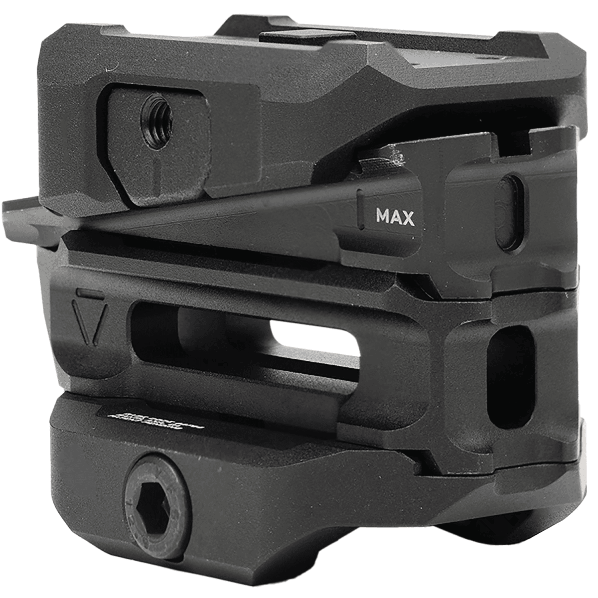 Strike Industries Strike Variable Optic Mount for Aimpoint Micro Standard in Black Anodized Aluminum - 165342 Strike Industries Strike Variable Optic Mount for Aimpoint Micro Standard in Black Anodized Aluminum - 165342