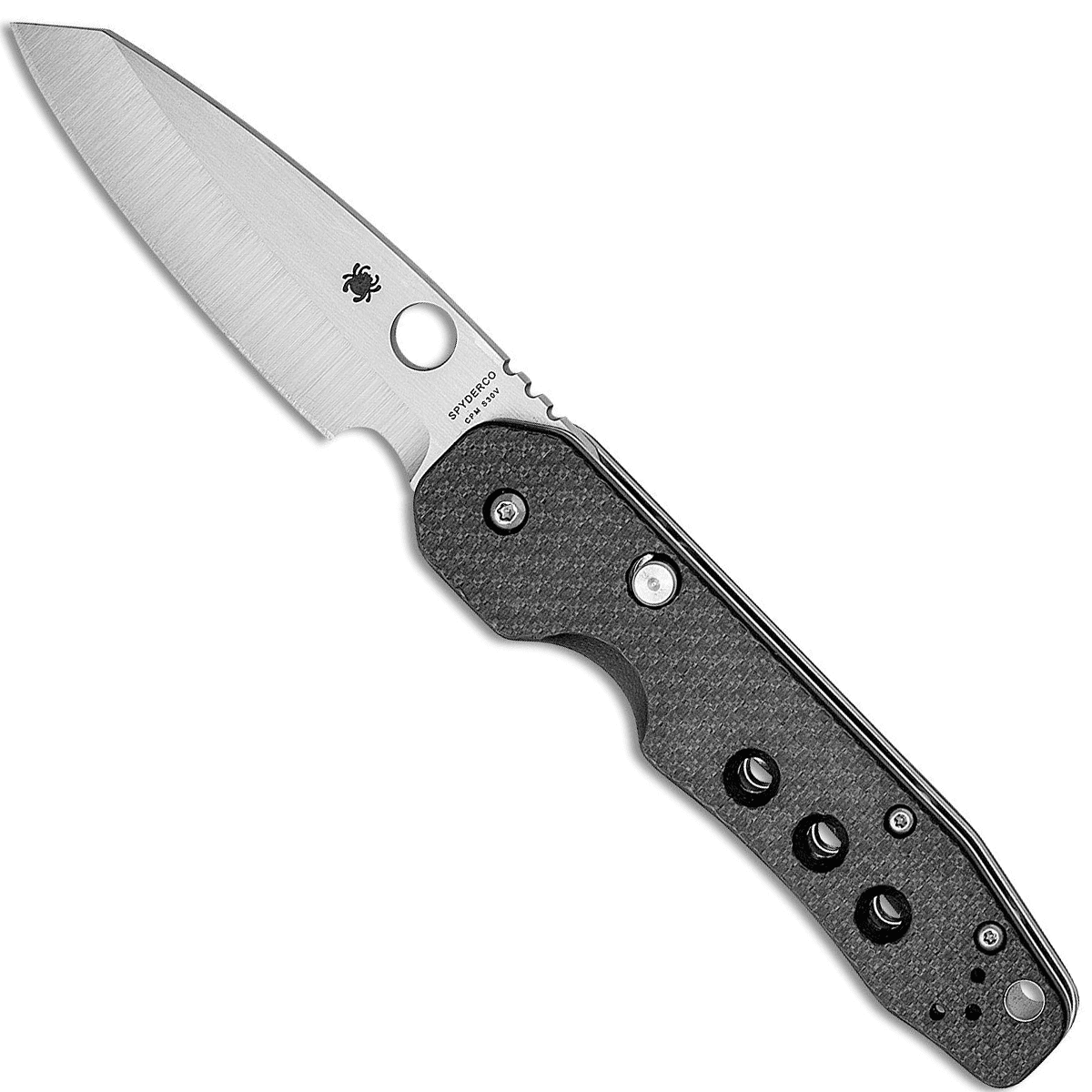 Spyderco C240CFP Smock 3.39" Folding Plain Stonewashed Knife Spyderco C240CFP Smock 3.39" Folding Plain Stonewashed Knife