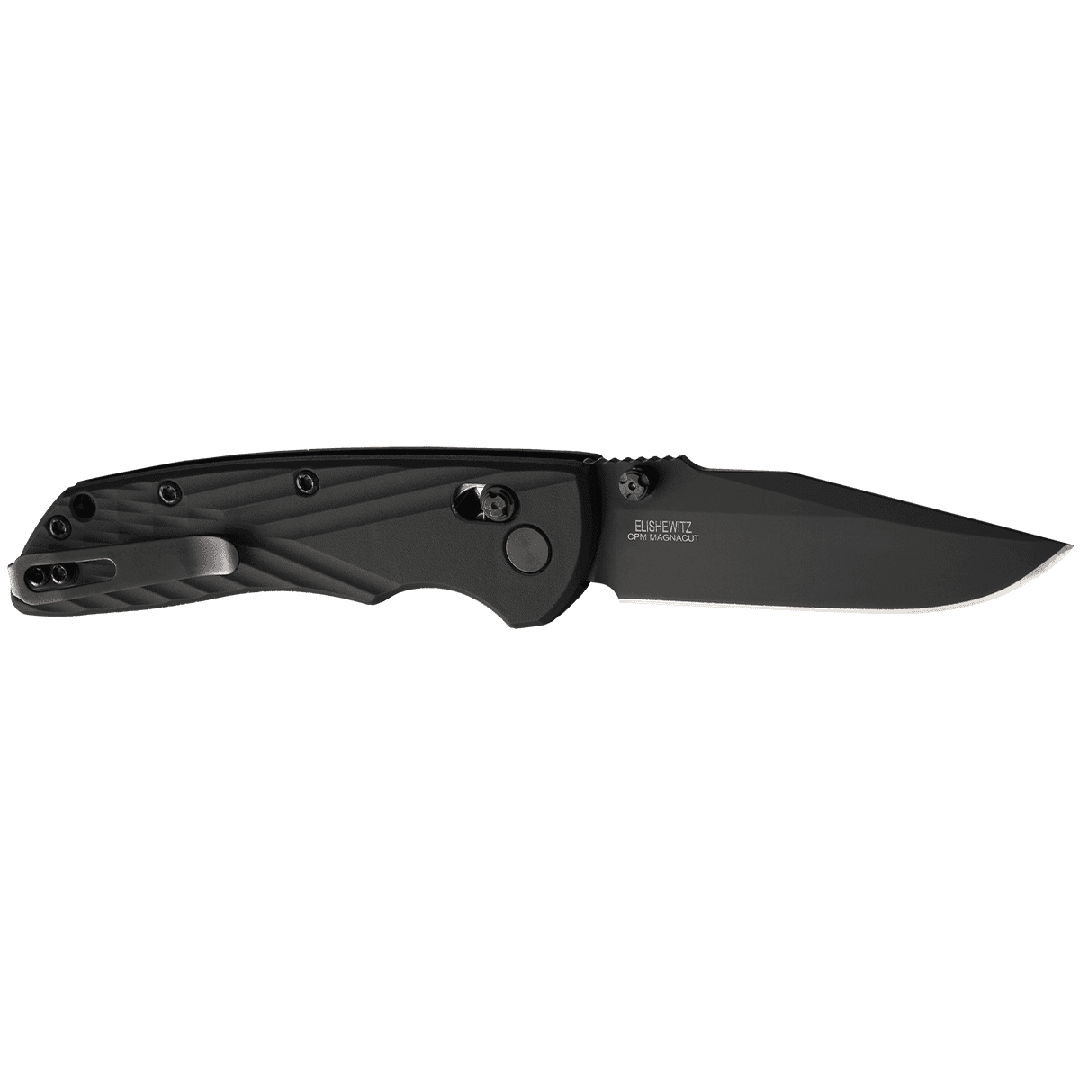 Hogue Deka 3.25" Folding Clip Point Plain Black Cerakote CPM Knife Hogue Deka 3.25" Folding Clip Point Plain Black Cerakote CPM Knife
