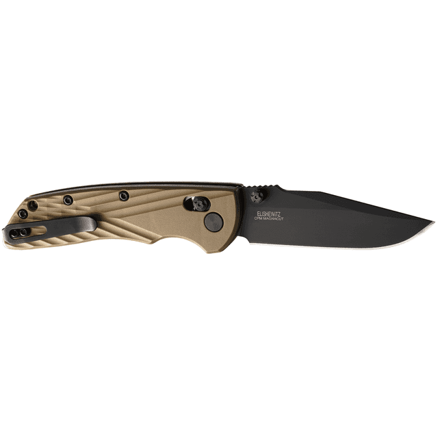 Hogue Deka 3.25" Folding Clip Point Plain Black Cerakote CPM MagnaCut SS Blade Knife Hogue Deka 3.25" Folding Clip Point Plain Black Cerakote CPM MagnaCut SS Blade Knife