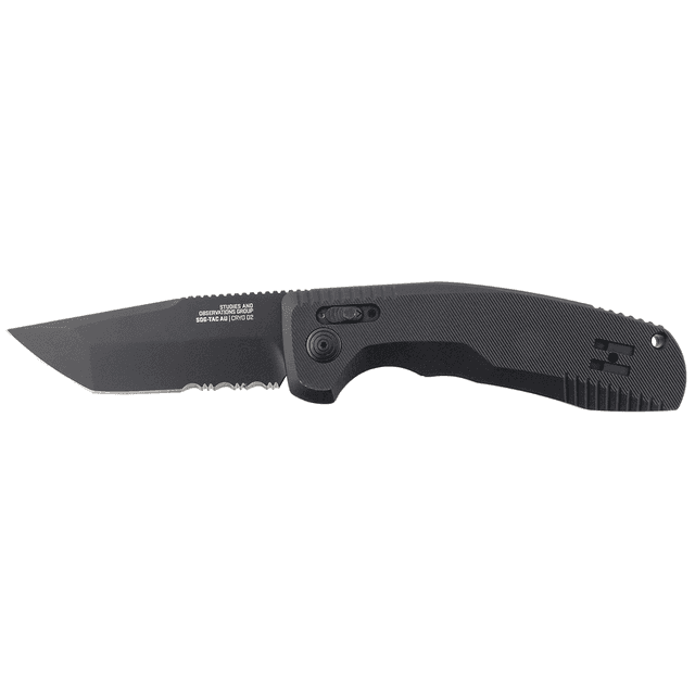 S.O.G SOG15380457 SOG-TAC Auto 3.43" Folding Tanto Part Serrated Knife S.O.G SOG15380457 SOG-TAC Auto 3.43" Folding Tanto Part Serrated Knife