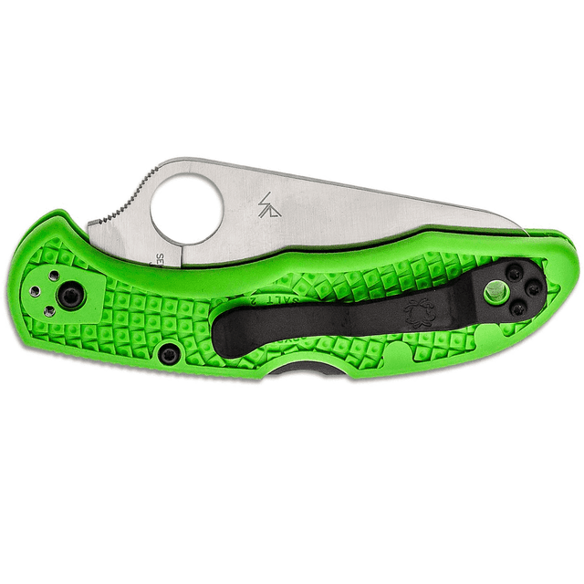 Spyderco Salt 2 3" Folding Clip Point Serrated H1 Knife Spyderco Salt 2 3" Folding Clip Point Serrated H1 Knife