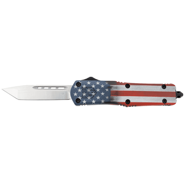 CobraTec Knives MCUSAFS3TNS FS-3 American Flag Medium 3" OTF Knife CobraTec Knives MCUSAFS3TNS FS-3 American Flag Medium 3" OTF Knife