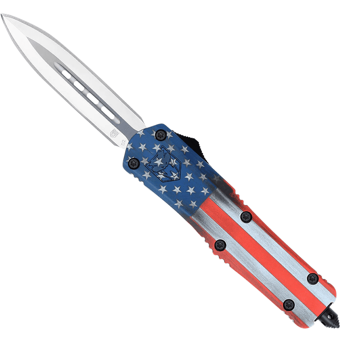 CobraTec Knives MCUSAFS3DAGNS FS-3 American Flag Medium 3" OTF Knife CobraTec Knives MCUSAFS3DAGNS FS-3 American Flag Medium 3" OTF Knife