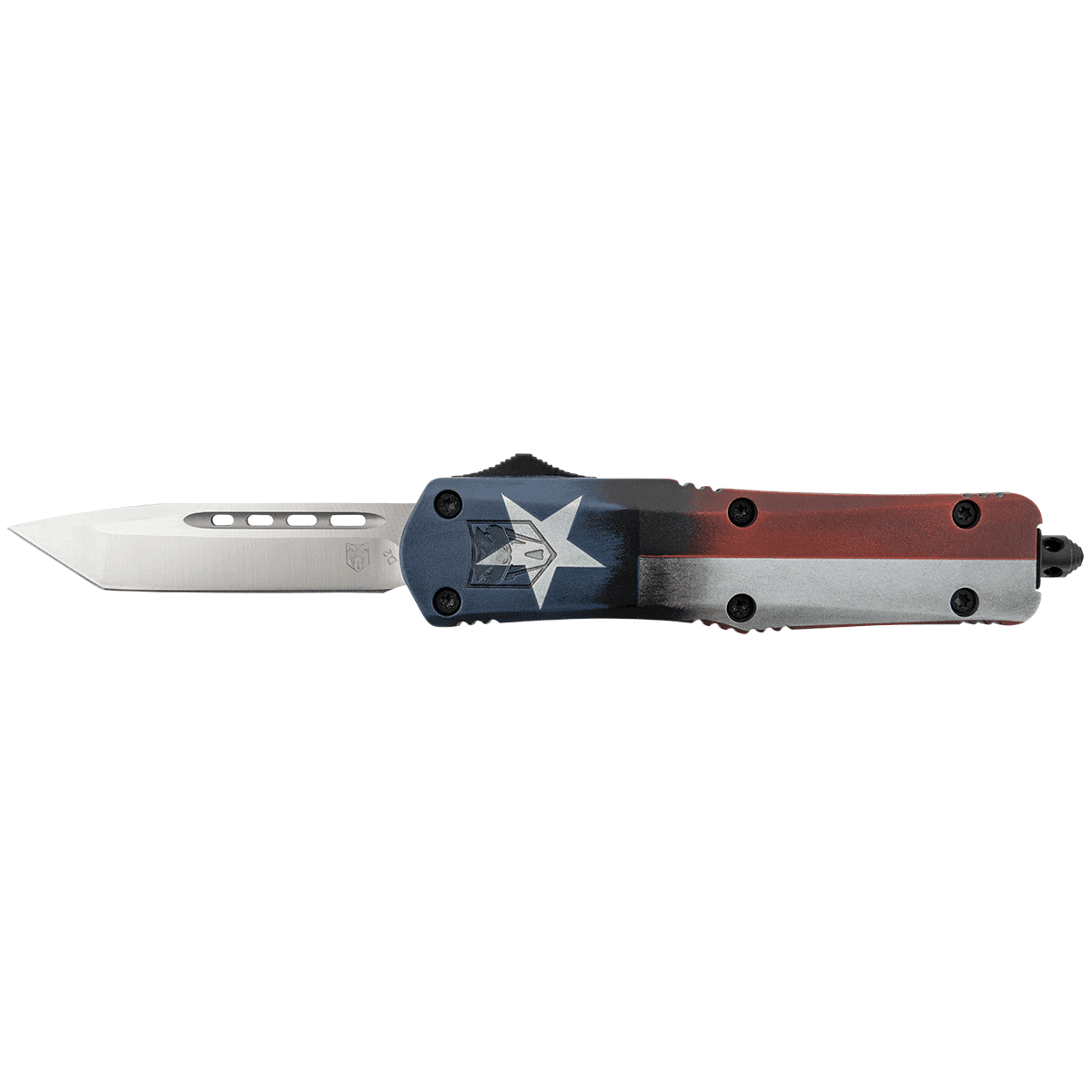 CobraTec Knives MCTXFS3TNS FS-3 Texas Flag Medium 3" OTF Knife CobraTec Knives MCTXFS3TNS FS-3 Texas Flag Medium 3" OTF Knife