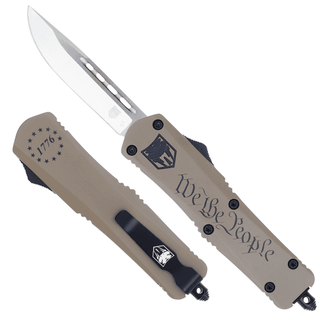 CobraTec Knives MWTPFS3DNS FS-3 We The People Medium 3" OTF Knife CobraTec Knives MWTPFS3DNS FS-3 We The People Medium 3" OTF Knife
