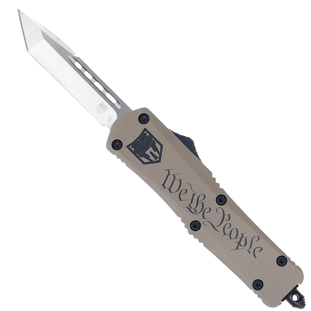 CobraTec Knives MWTPFS3TNS FS-3 We The People Medium 3" OTF Knife CobraTec Knives MWTPFS3TNS FS-3 We The People Medium 3" OTF Knife