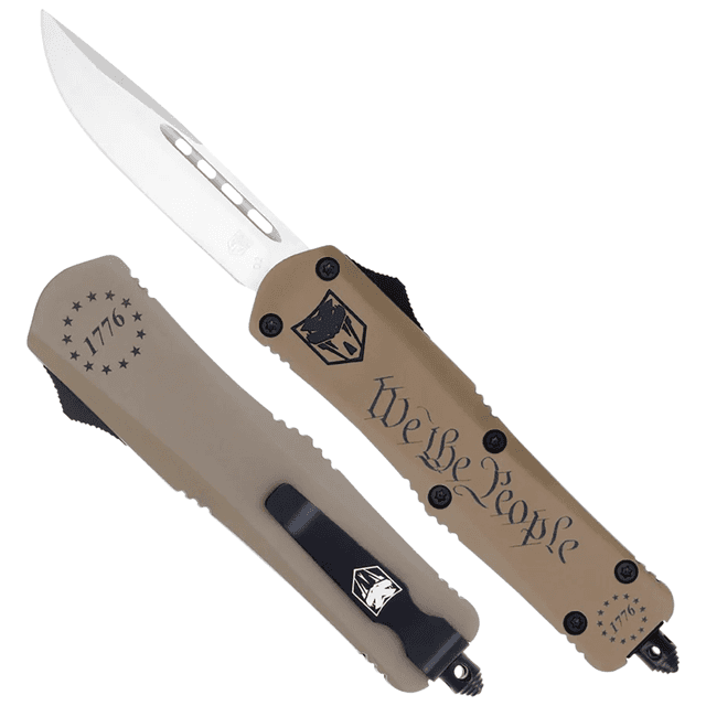 CobraTec Knives SWTPFS3DNS FS-3 We The People Small 2.75" OTF Knife CobraTec Knives SWTPFS3DNS FS-3 We The People Small 2.75" OTF Knife