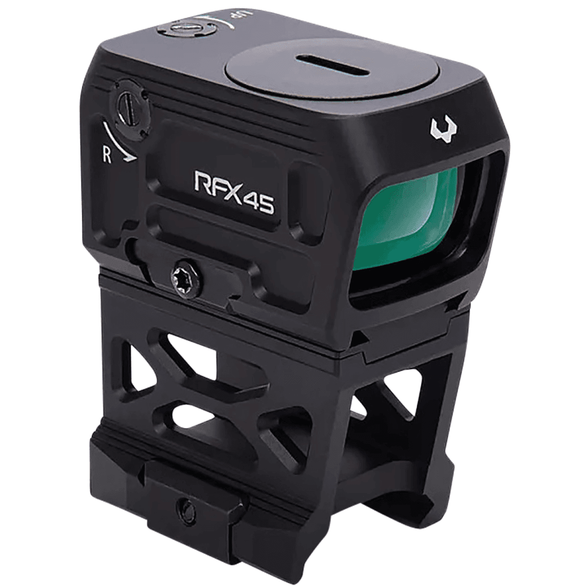 Viridian RFX45 High Mount for 1/3 Lower Cowitness in Black Anodized- 157161 Viridian RFX45 High Mount for 1/3 Lower Cowitness in Black Anodized- 157161