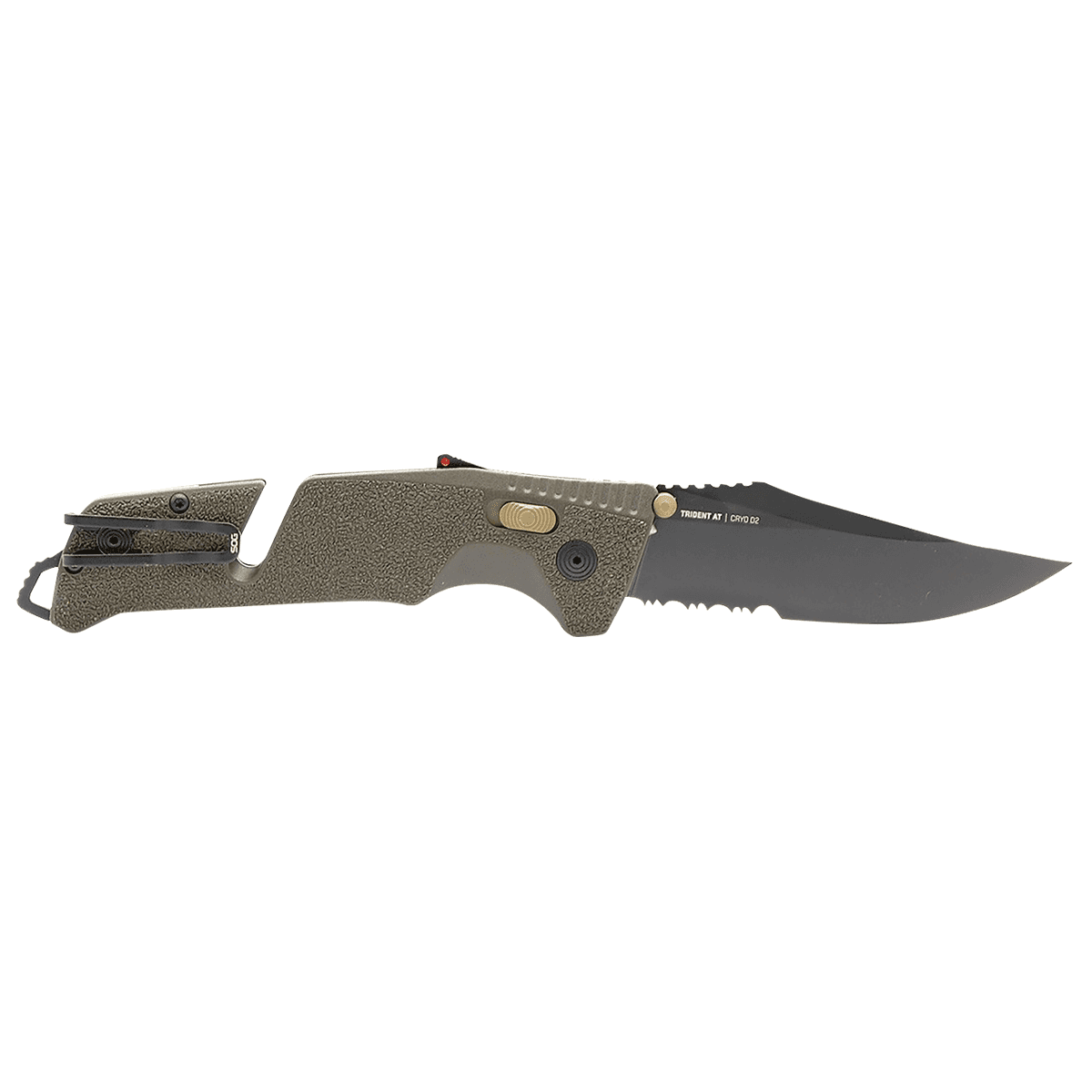 S.O.G SOG11121141 Trident AT 3.70" Folding Clip Point Part Serrated Knife S.O.G SOG11121141 Trident AT 3.70" Folding Clip Point Part Serrated Knife
