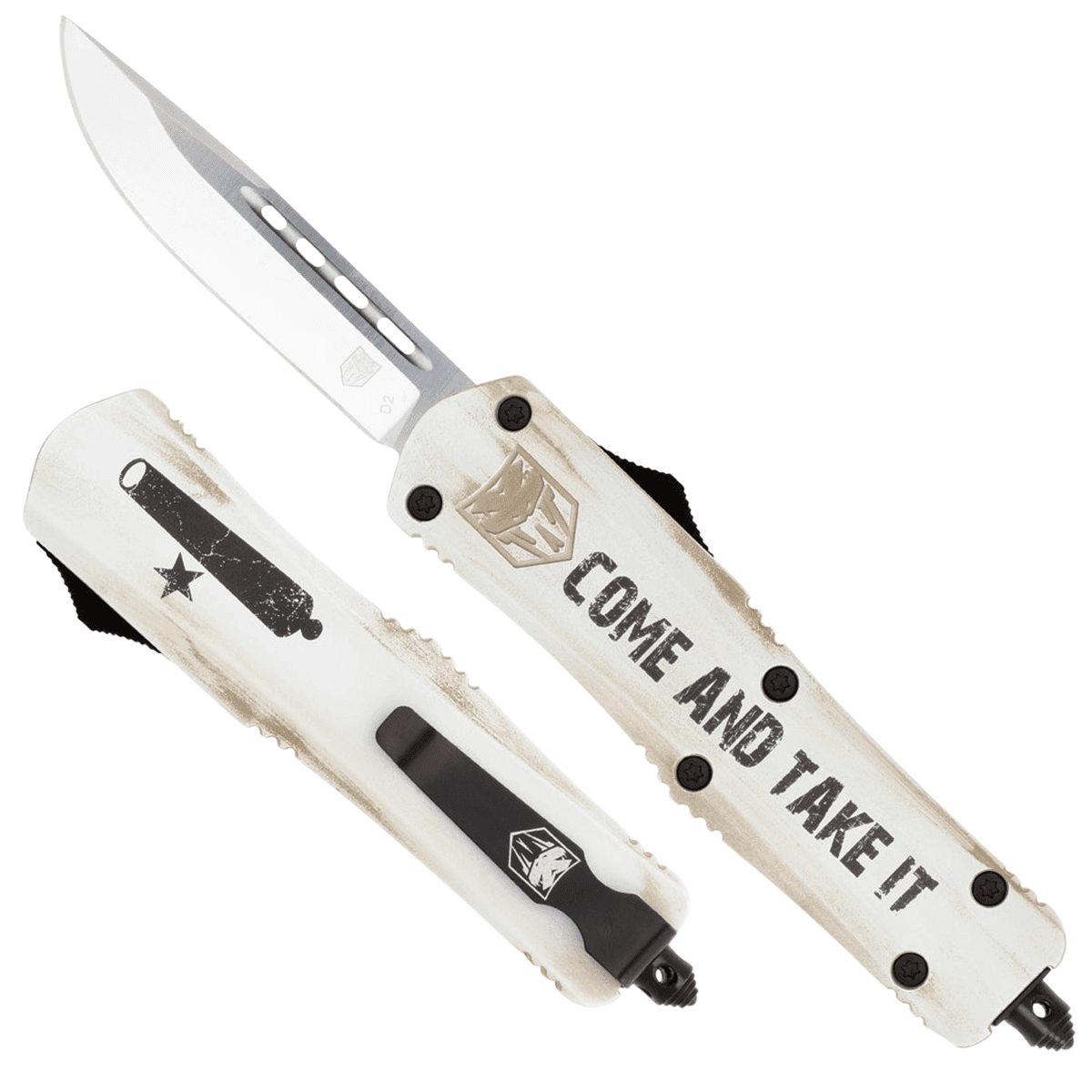 CobraTec Knives MCATIFS3DNS FS-3 Come And Take It 3" OTF Knife CobraTec Knives MCATIFS3DNS FS-3 Come And Take It 3" OTF Knife