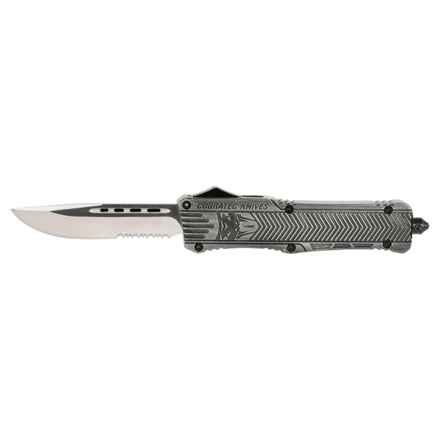 CobraTec Knives LSWCTK1LDS CTK-1 Large 3.75" OTF Drop Point Knife CobraTec Knives LSWCTK1LDS CTK-1 Large 3.75" OTF Drop Point Knife