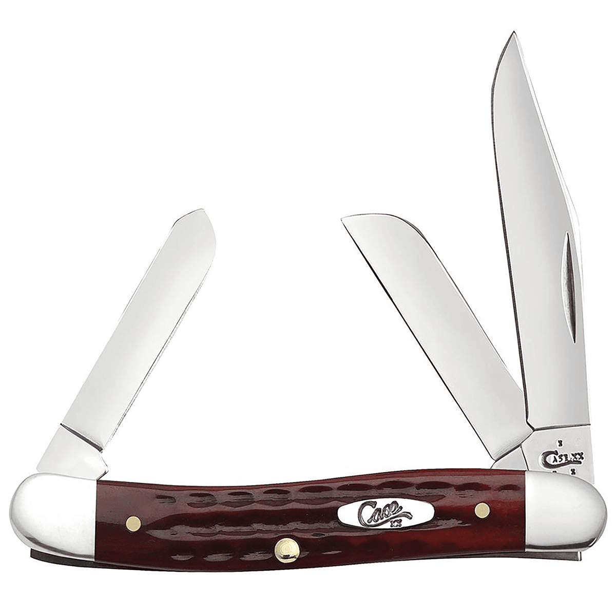 Case 00786 Stockman Medium 2.57"/1.88"/1.71" Folding Clip/Sheepsfoot/Spey Plain Mirror Polished Knife Case 00786 Stockman Medium 2.57"/1.88"/1.71" Folding Clip/Sheepsfoot/Spey Plain Mirror Polished Knife