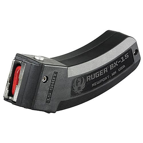 Ruger BX-15 15rd Magazine Fits Ruger 10/22/SR/American Rimfire/ 77/Charger 22LR BX-15 Black Ruger BX-15 15rd Magazine Fits Ruger 10/22/SR/American Rimfire/ 77/Charger 22LR BX-15 Black