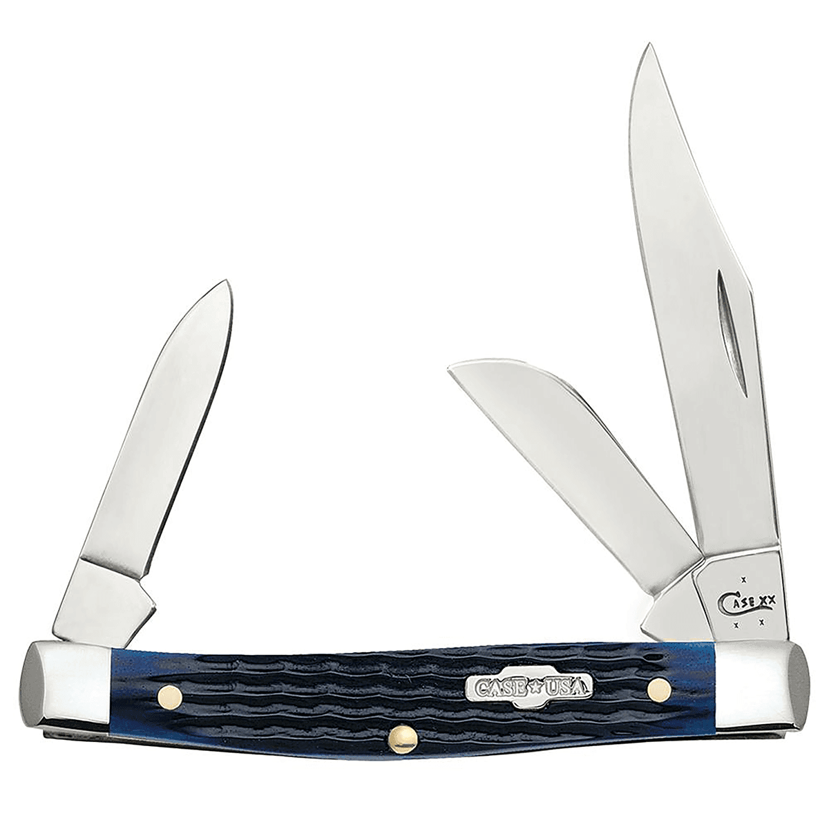 Case 02806 Stockman Medium 2.42"/1.58"/1.57" Folding Clip/Sheepsfoot/Pen Plain Mirror Polished Knife Case 02806 Stockman Medium 2.42"/1.58"/1.57" Folding Clip/Sheepsfoot/Pen Plain Mirror Polished Knife