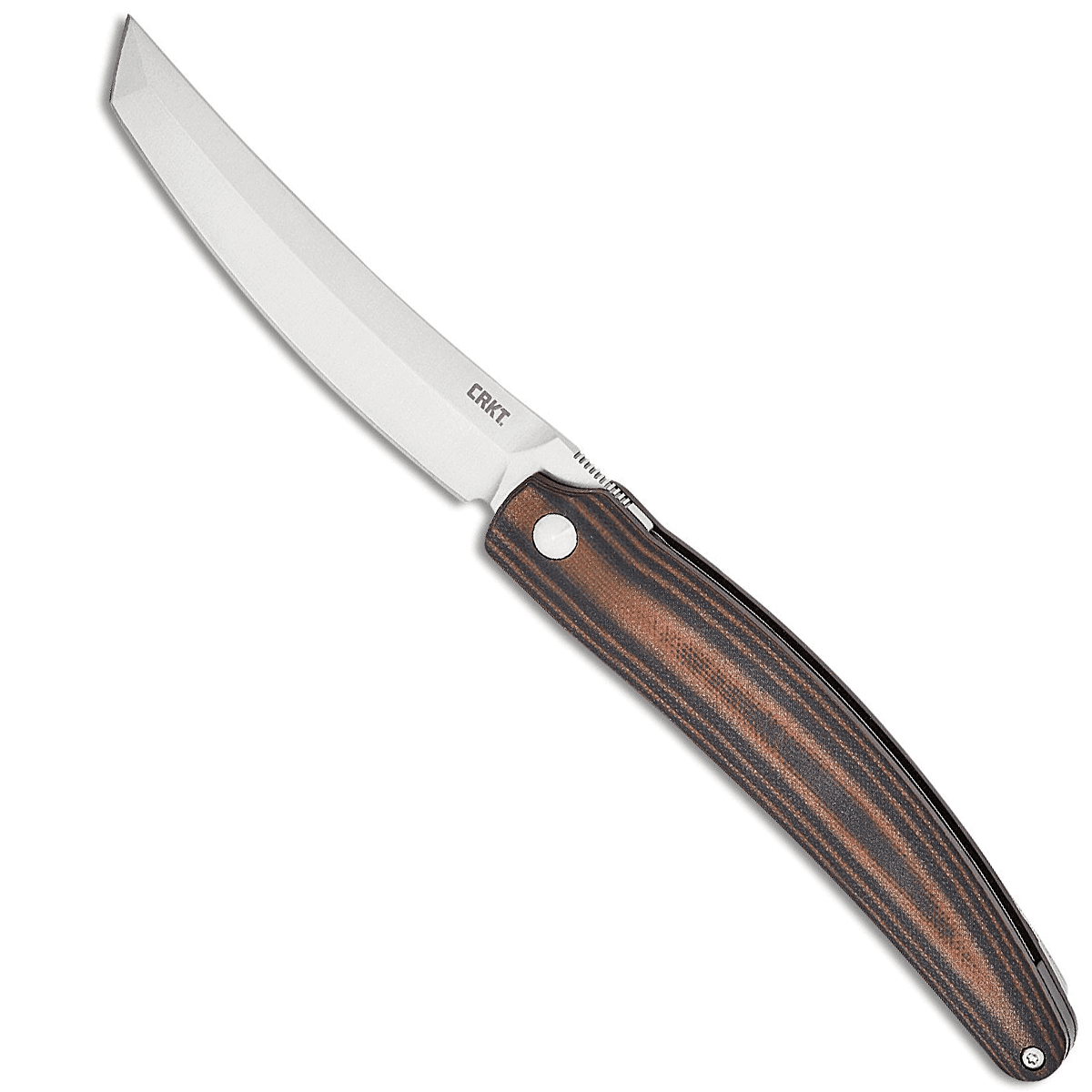 CRKT 5930 Ancestor EDC 3.60" Folding Tanto Plain Satin D2 Steel Knife CRKT 5930 Ancestor EDC 3.60" Folding Tanto Plain Satin D2 Steel Knife